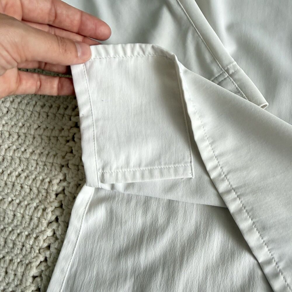 ADAY Women’s Size S Something Cool Blouse Ivory Snap Button Oversized Fit - Picture 6 of 10